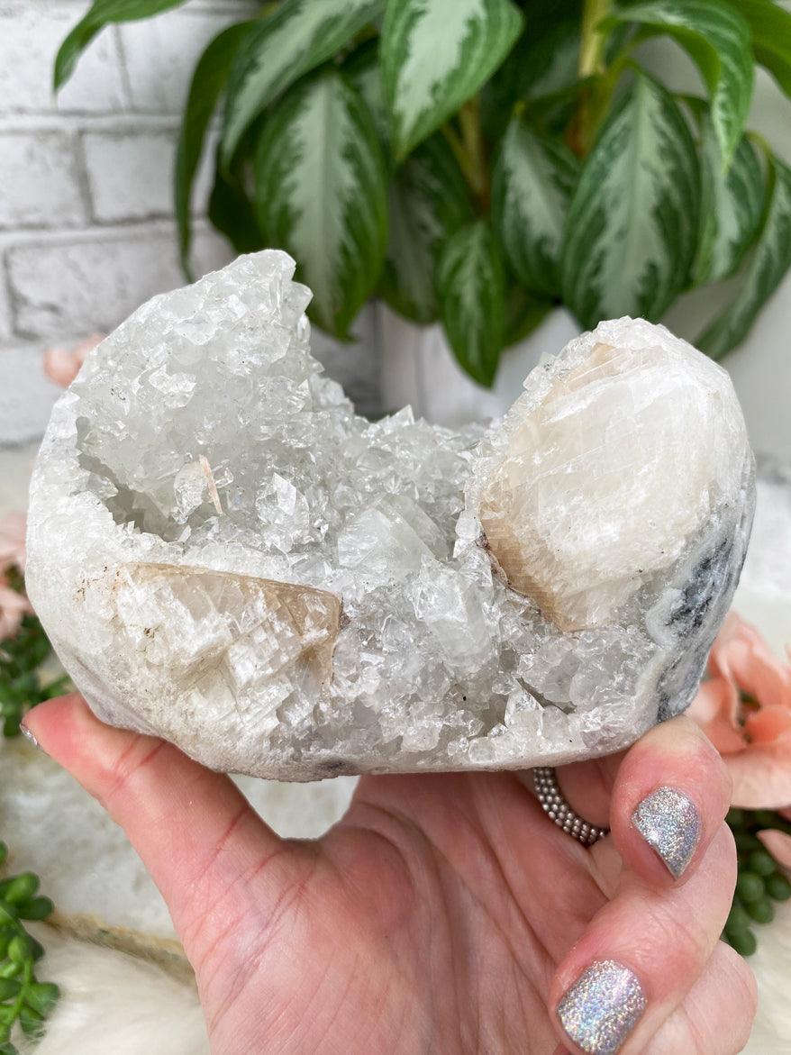 White Apophyllite Clusters