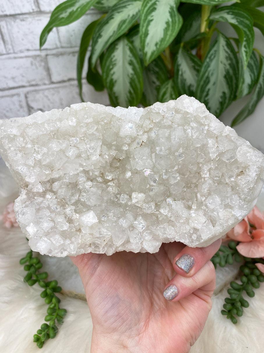 White Apophyllite Clusters