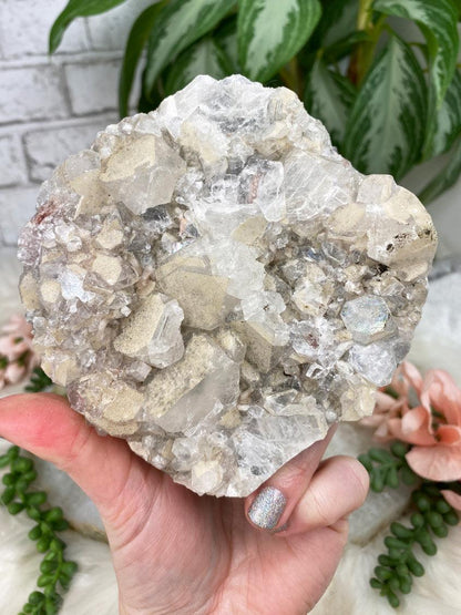 White Apophyllite Clusters