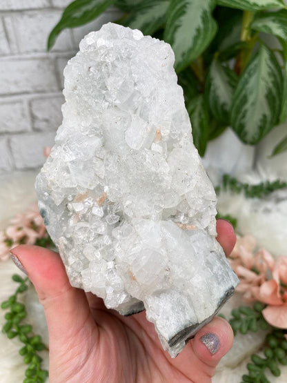 White Apophyllite Clusters