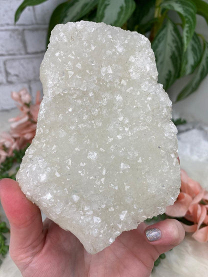White Apophyllite Clusters