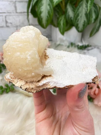 Peach Stilbite & Heulandite