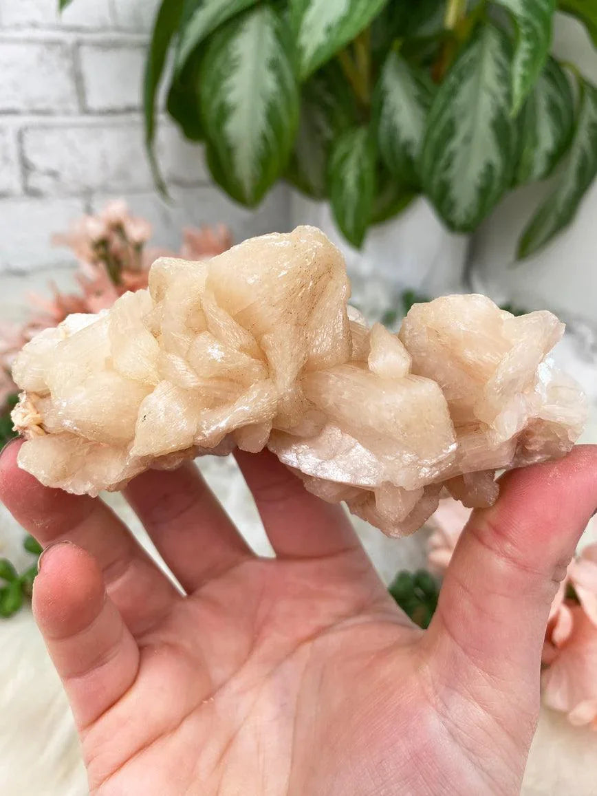 Peach Stilbite & Heulandite