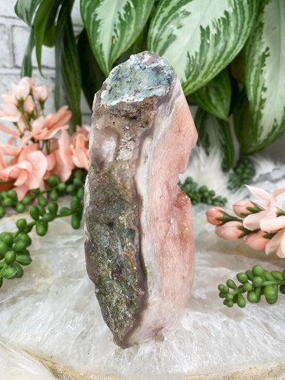 Pink Amethyst Geode Side