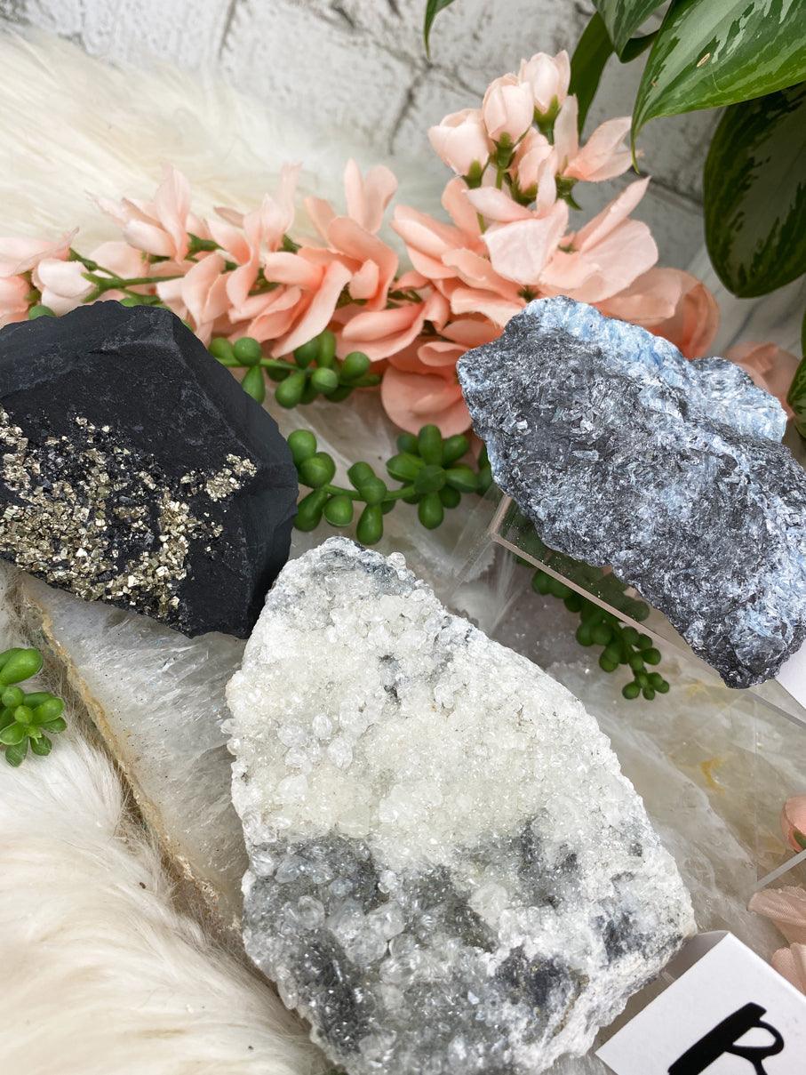 Pyrite, Kyanite & Calcite Bundles