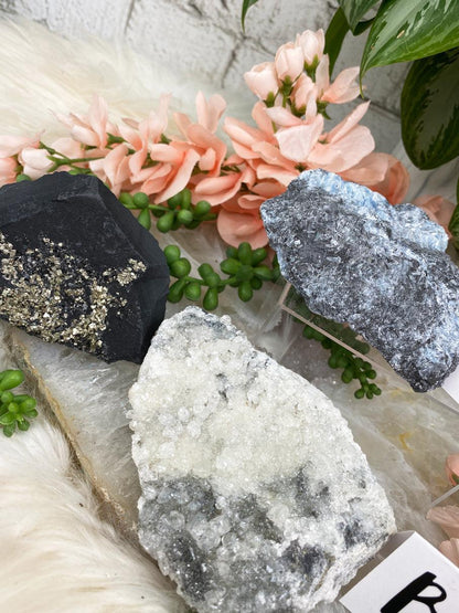 Pyrite, Kyanite & Calcite Bundles