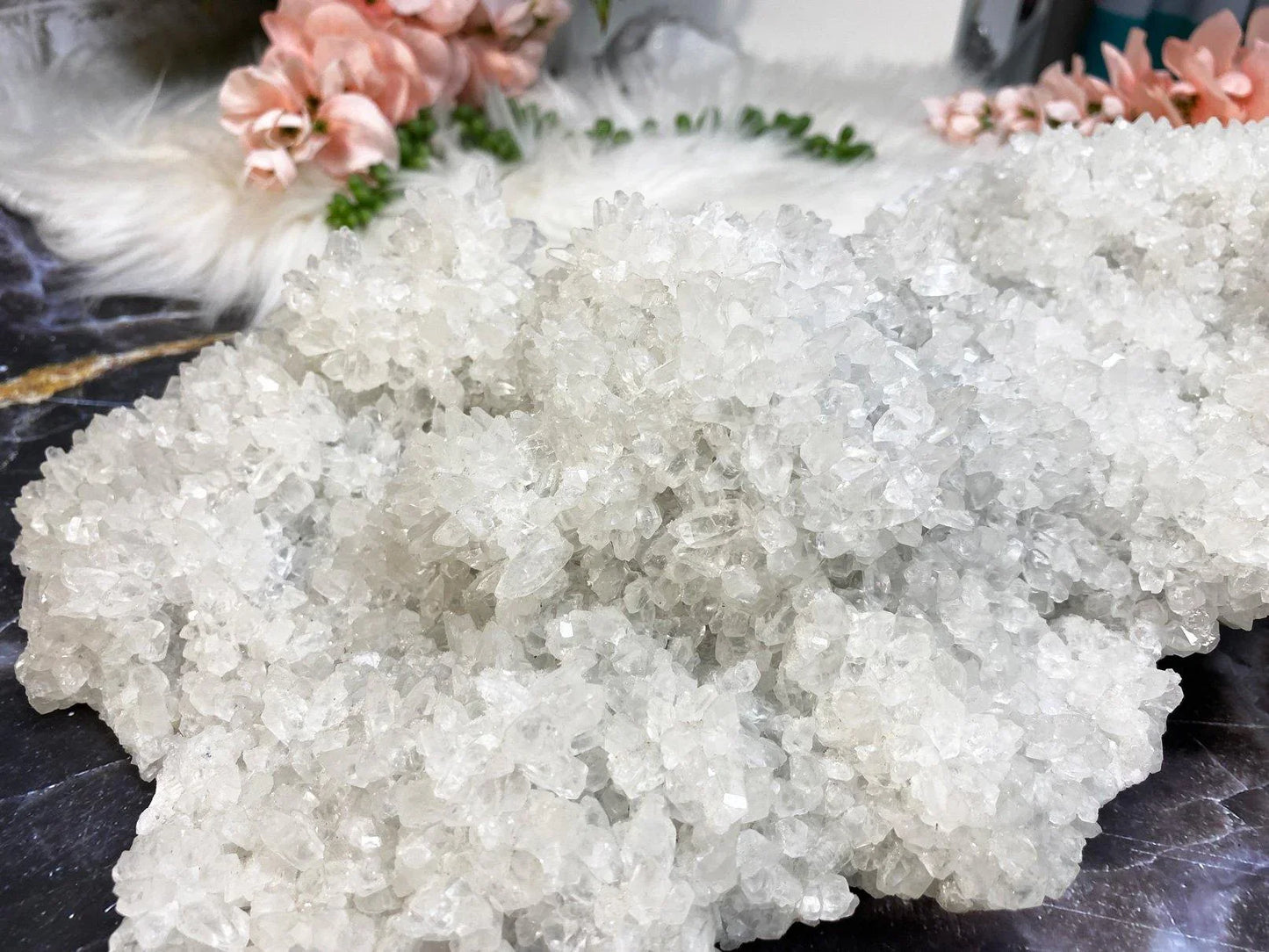 Extra large calcite crystal cluster