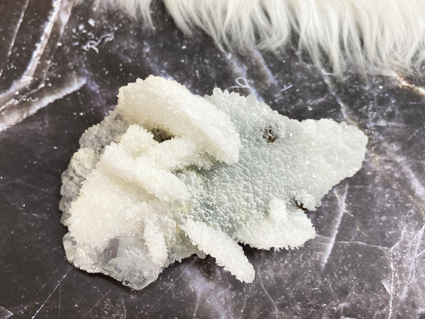 Bladed Calcite Quartz Fluorite Crystal Cluster from Hunan China