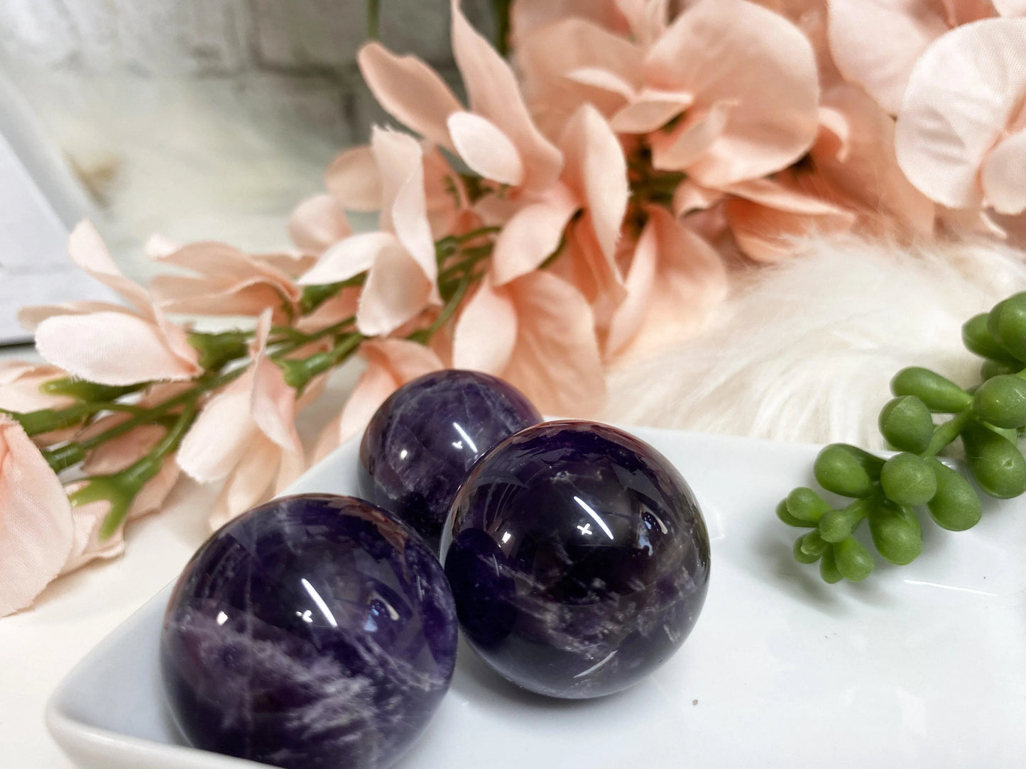 Small Amethyst Crystal Spheres