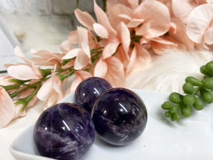 Small Amethyst Crystal Spheres
