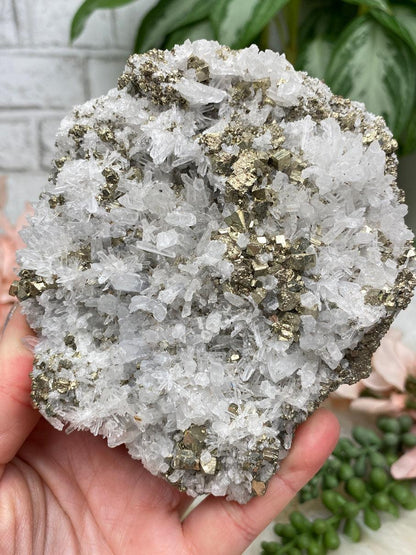 Peru Pyrite on Quartz