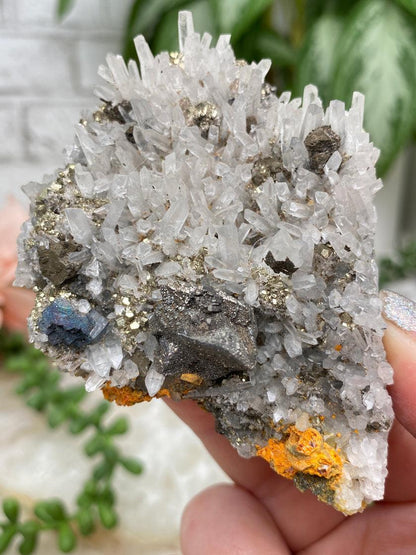 Peru Pyrite on Quartz