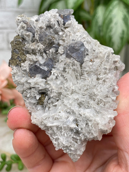 Peru Pyrite on Quartz