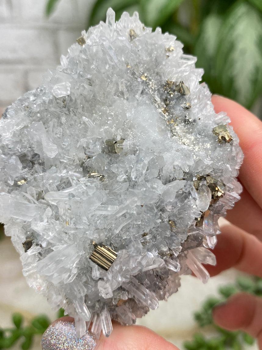 Peru Pyrite on Quartz