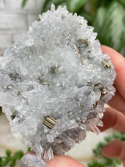 Peru Pyrite on Quartz