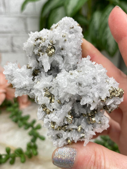 Peru Pyrite on Quartz