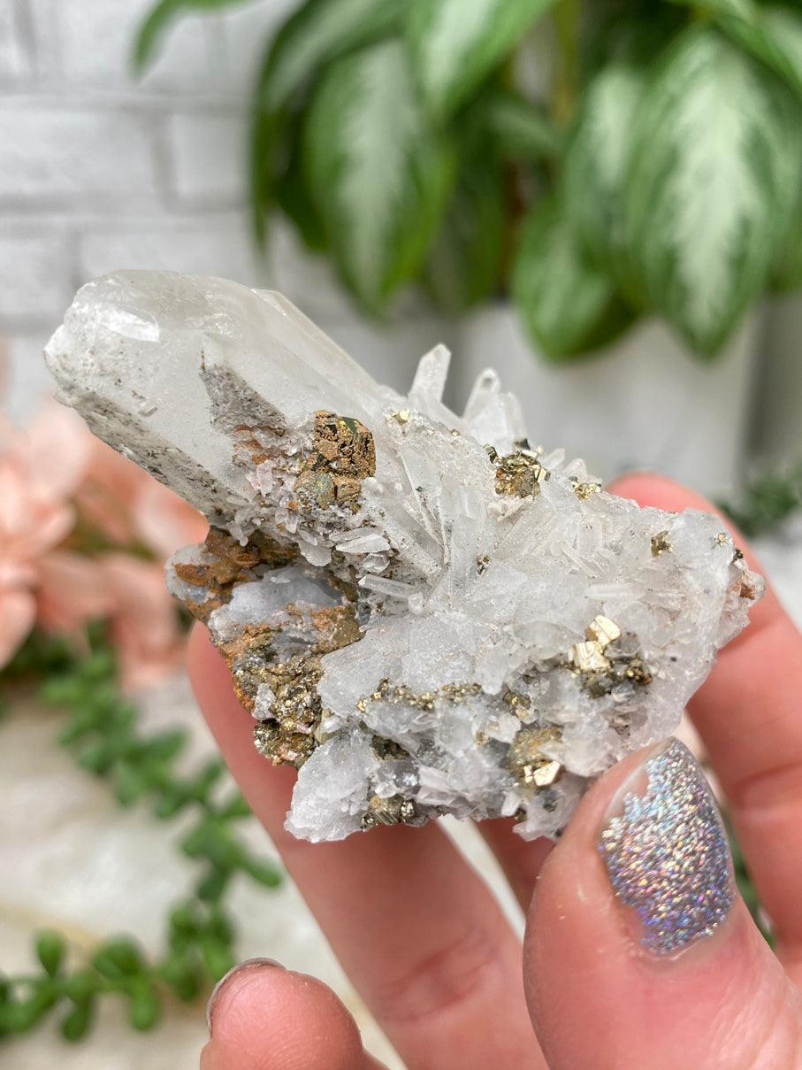 Peru Pyrite on Quartz