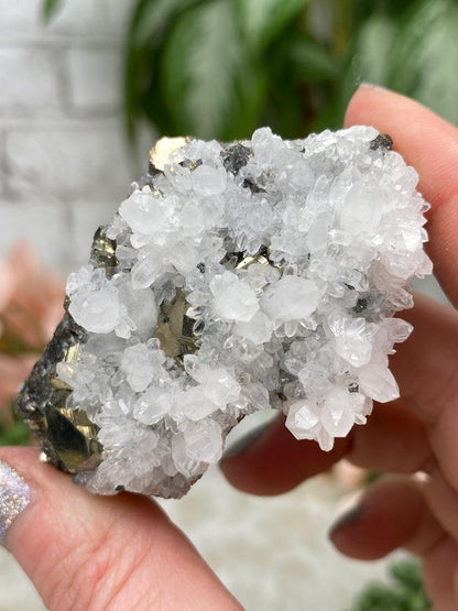 Peru Pyrite on Quartz