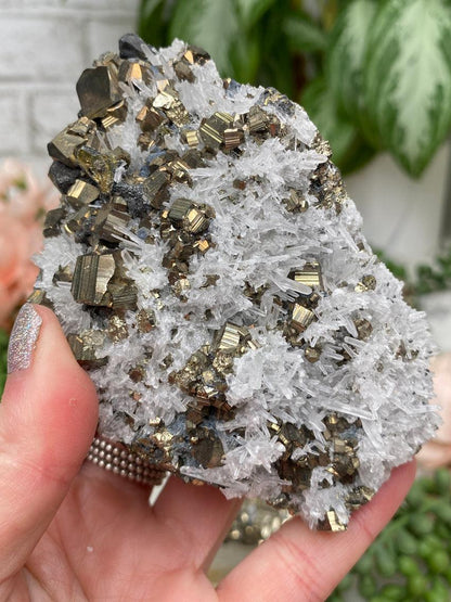 Peru Pyrite & Quartz Clusters
