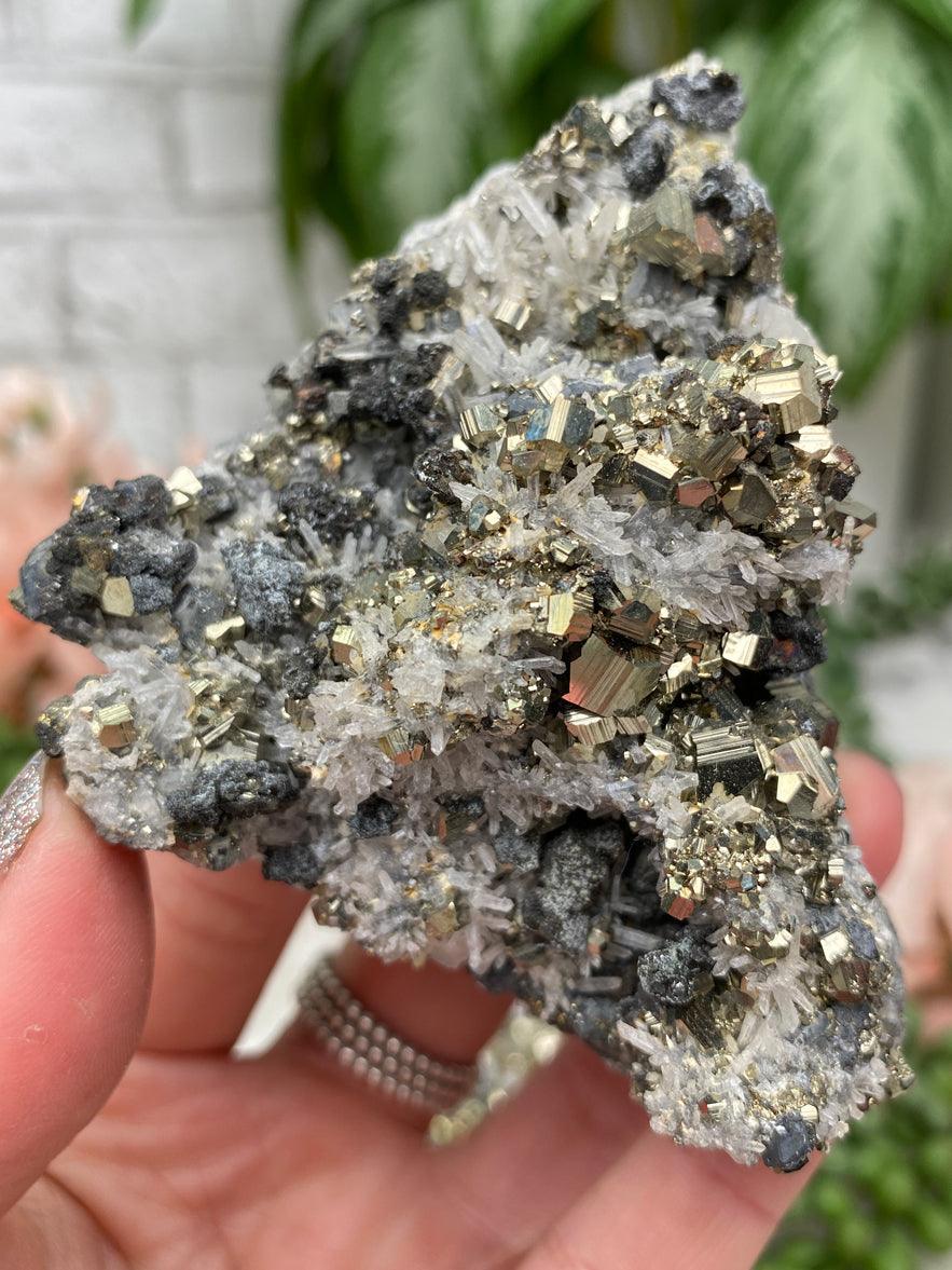 Peru Pyrite & Quartz Clusters