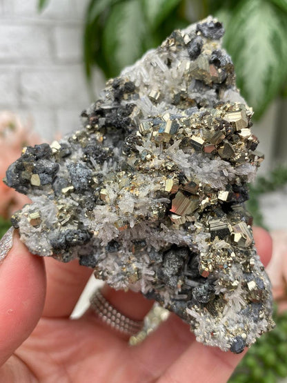 Peru Pyrite & Quartz Clusters