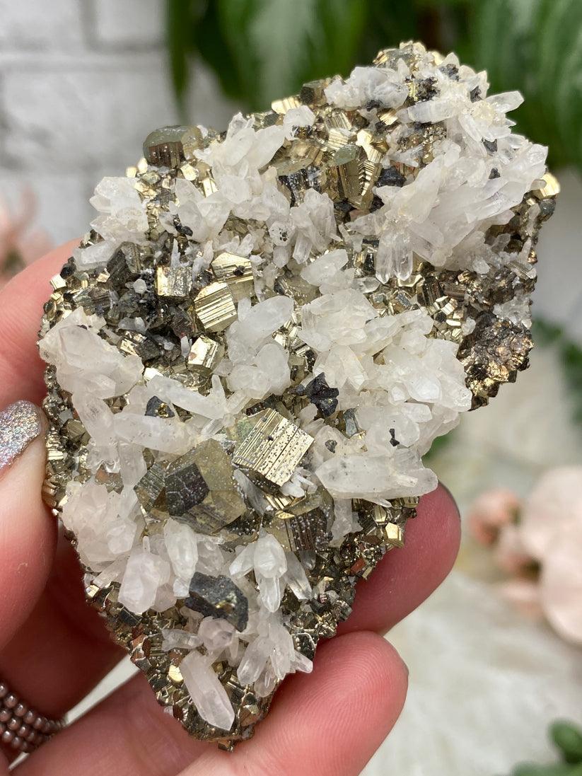 Peru Pyrite & Quartz Clusters