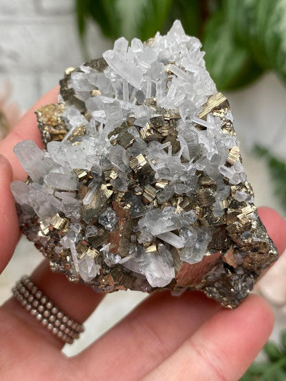 Peru Pyrite & Quartz Clusters