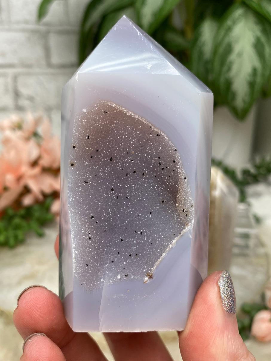 white-druzy-quartz-point