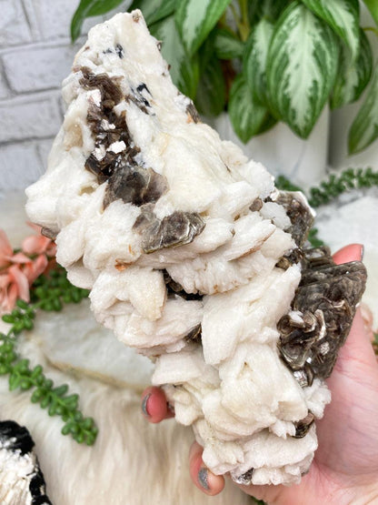 white-albite-mixed-with-brown-tourmaline