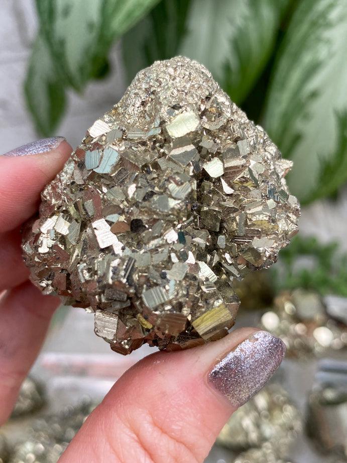 Sparkling-Gold-Pyrite-Clusters