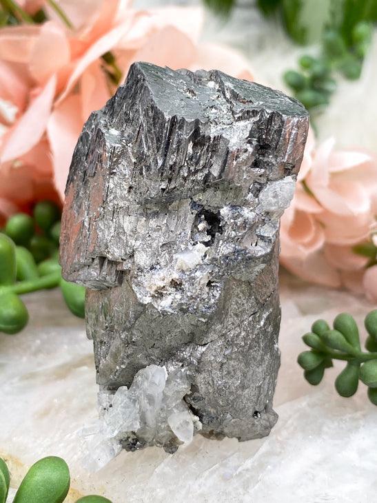 arsenopyrite-quartz-crystal