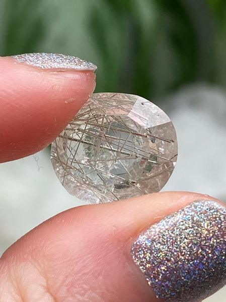 Rutile Quartz Faceted Gems