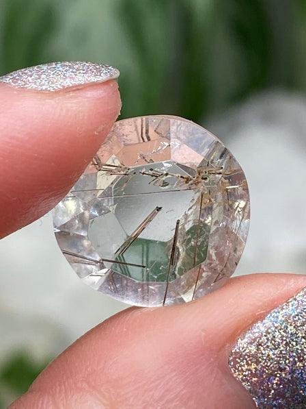 Rutile Quartz Faceted Gems
