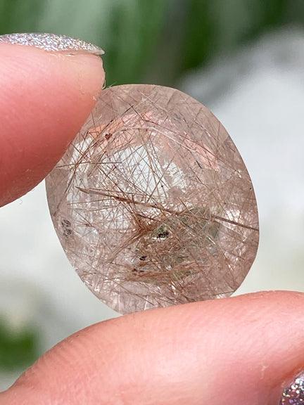 Rutile Quartz Faceted Gems