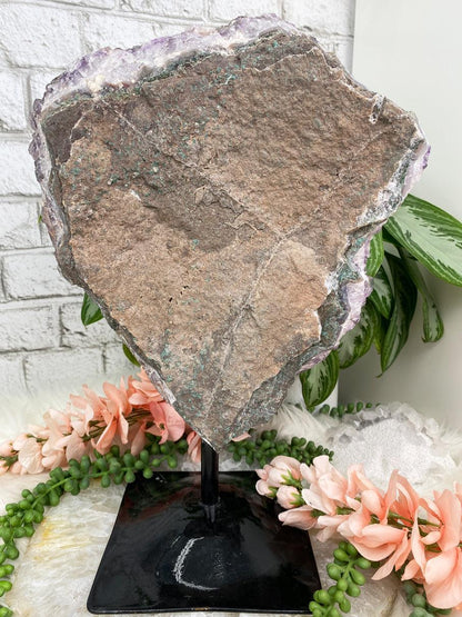 Large-Amethyst-Calcite-on-Metal-Stand-back