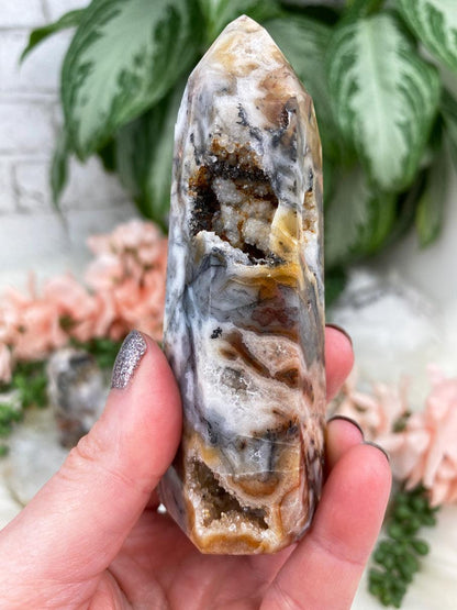 Iron-Included-Chalcedony-Quartz-Agate-Point