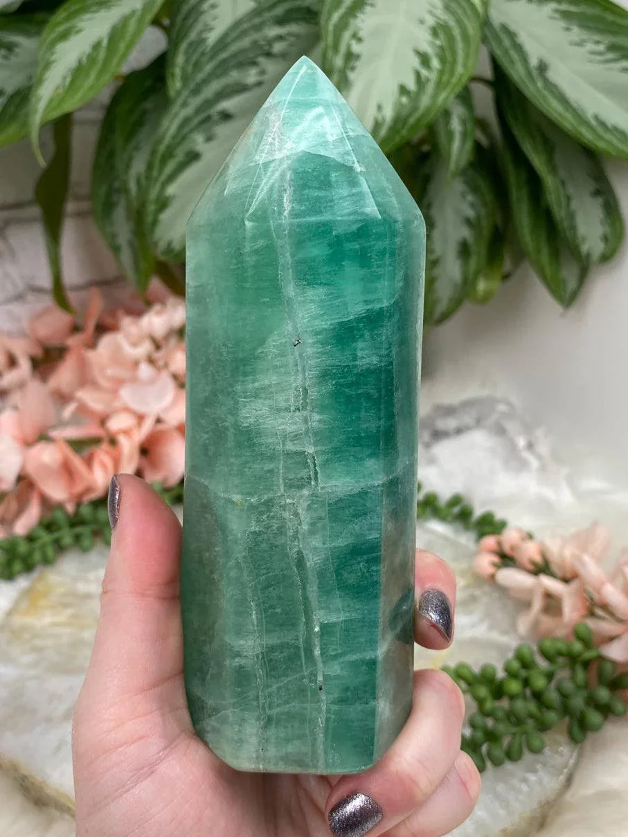 Large-Green-Fluorite-Point-Crystal-from-Madagascar