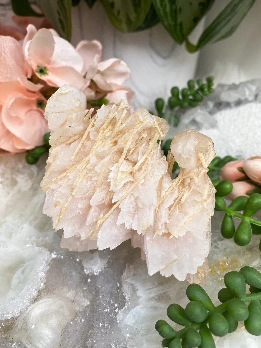 Light-Pink-Mangano-Calcite-Cluster