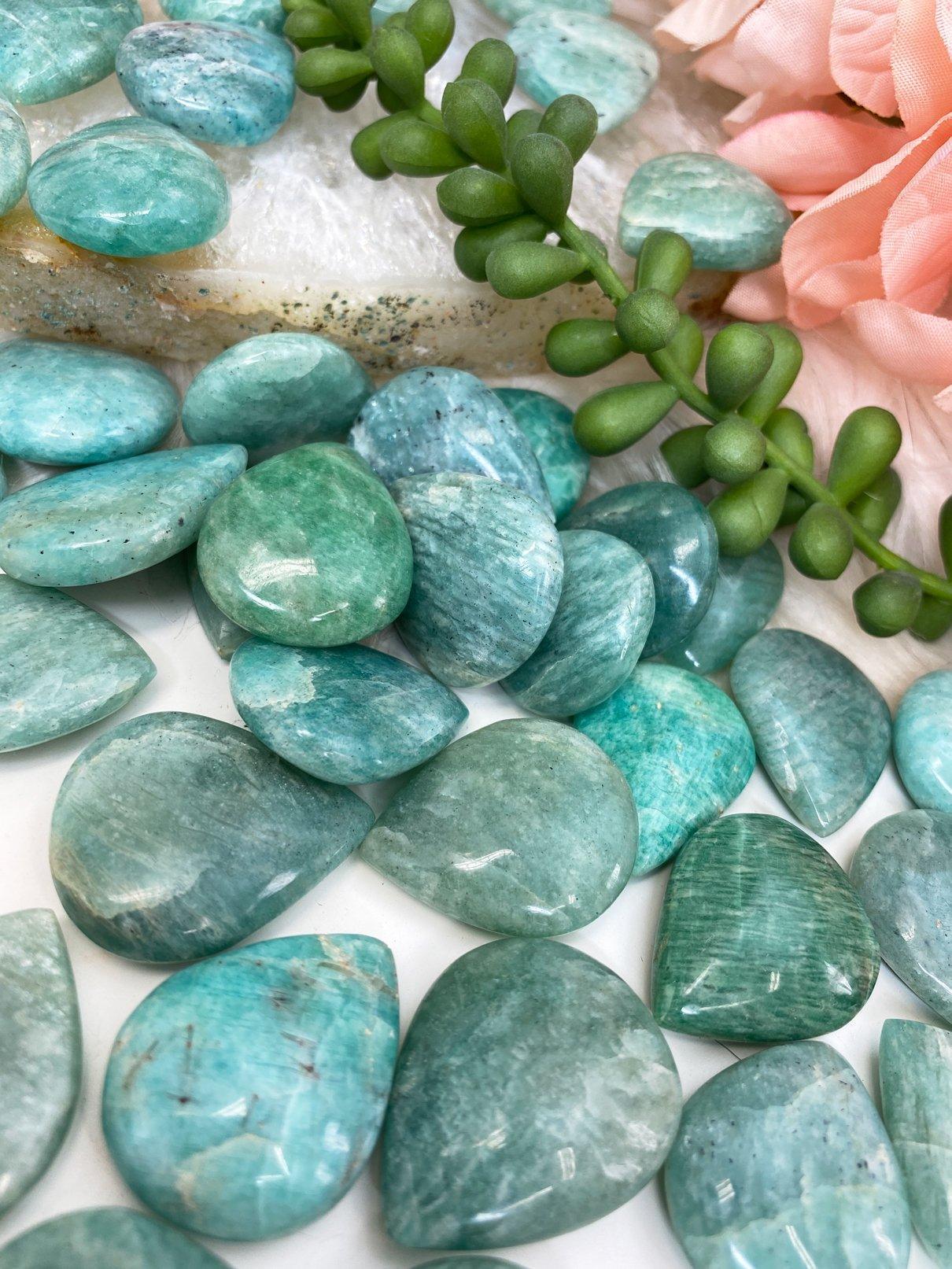    Madagascar-Blue-Amazonite-Tear-Drop-Crystals