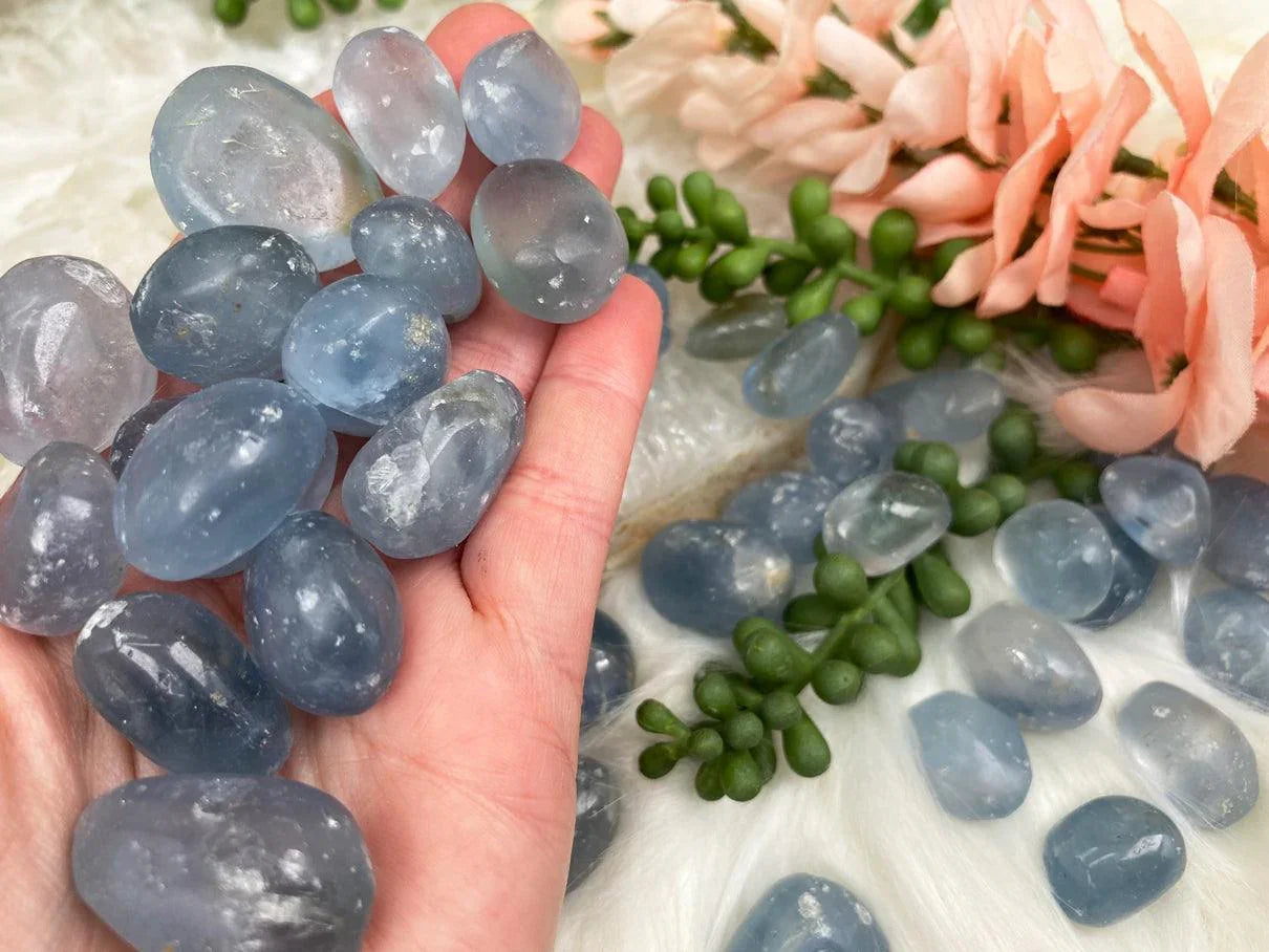 Madagascar-Blue-Celestite-Tumbled-Crystals