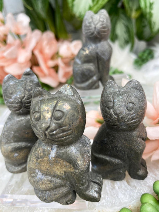 Matte-Pyrite-Crystal-Cats