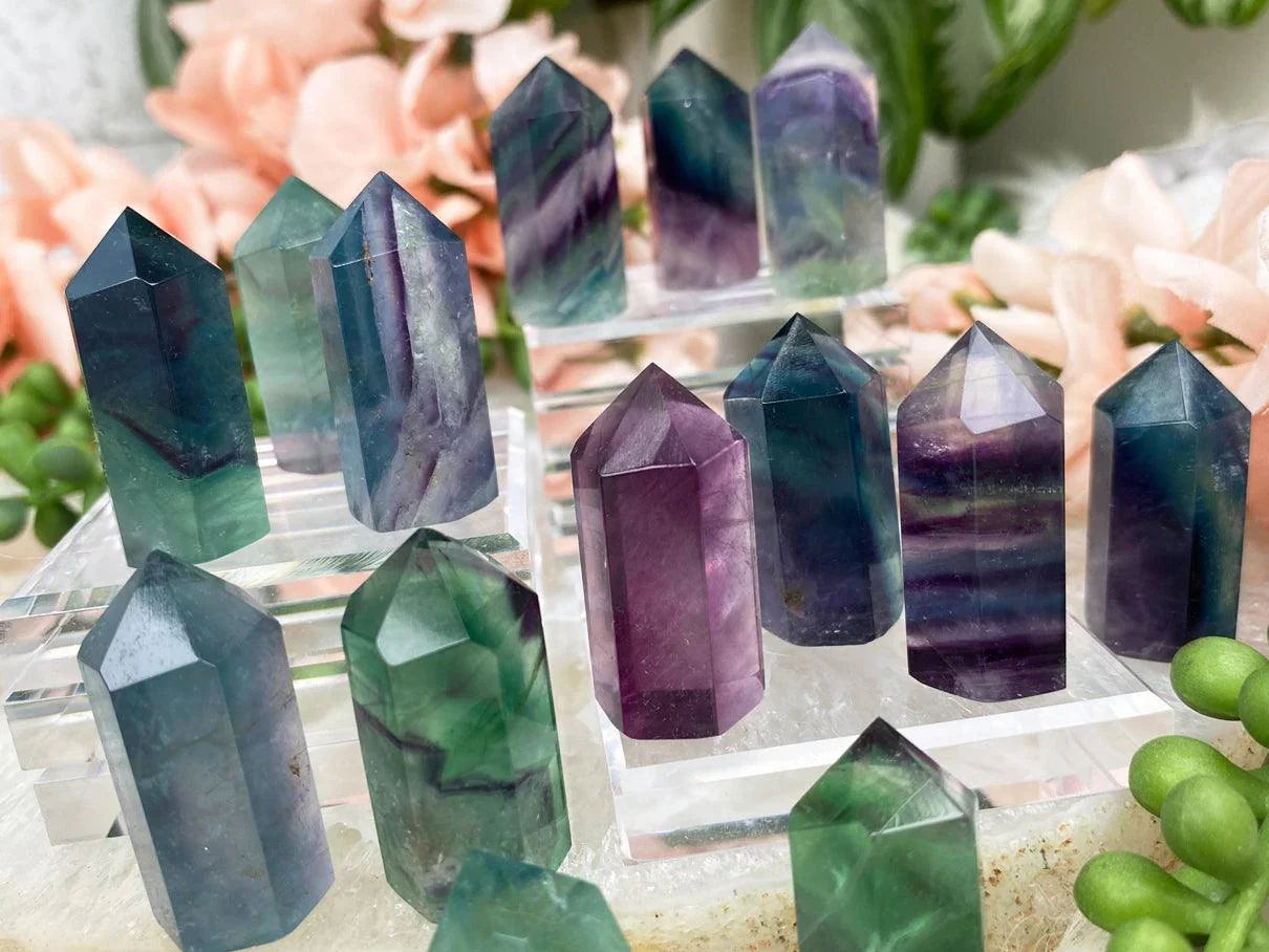    Mini-Rainbow-Fluorite-Points