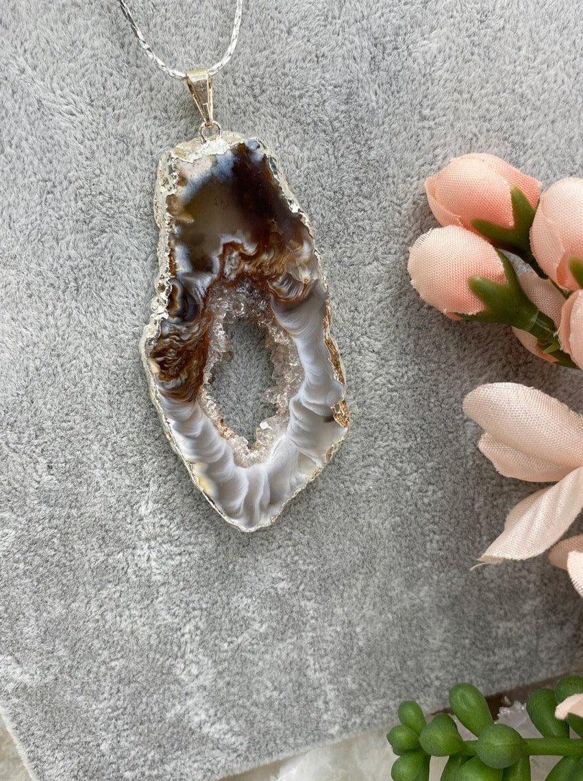 Orange-Tan-Occo-Agate-Necklace