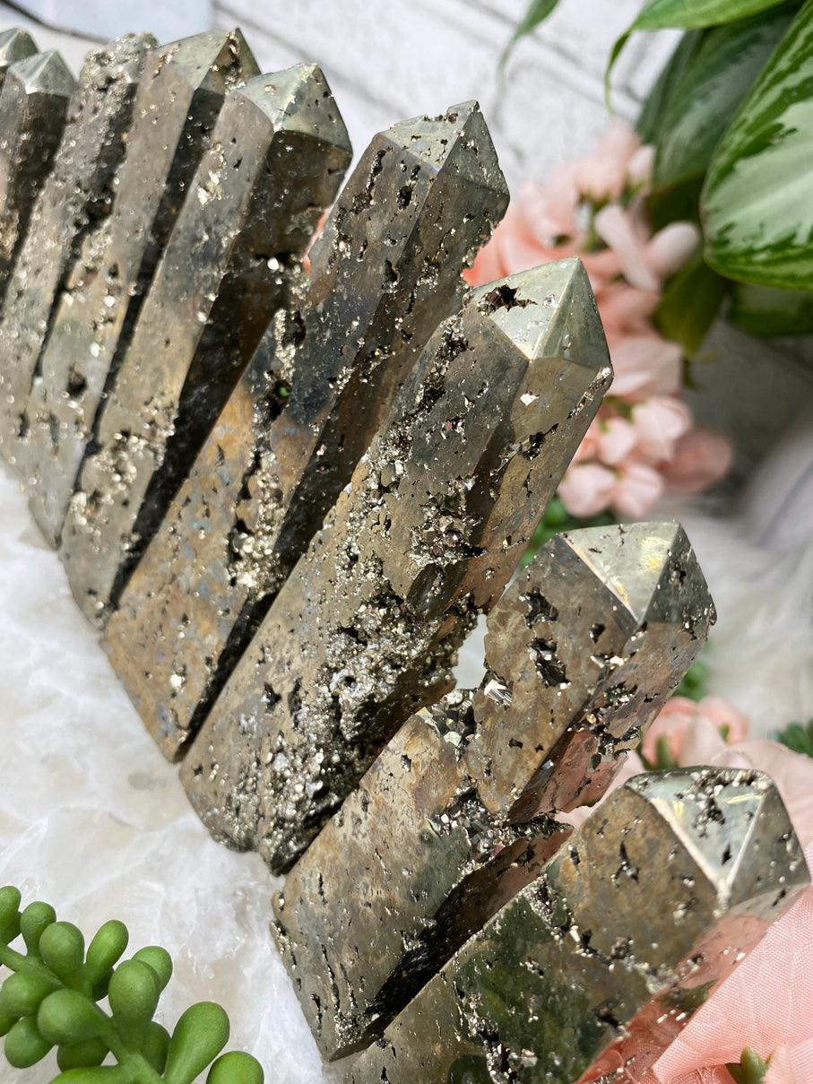 Peru-Pyrite-Obelisk-Points