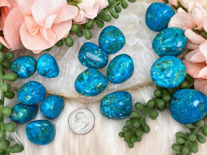 Peruvian-Chrysocolla-Tumbles