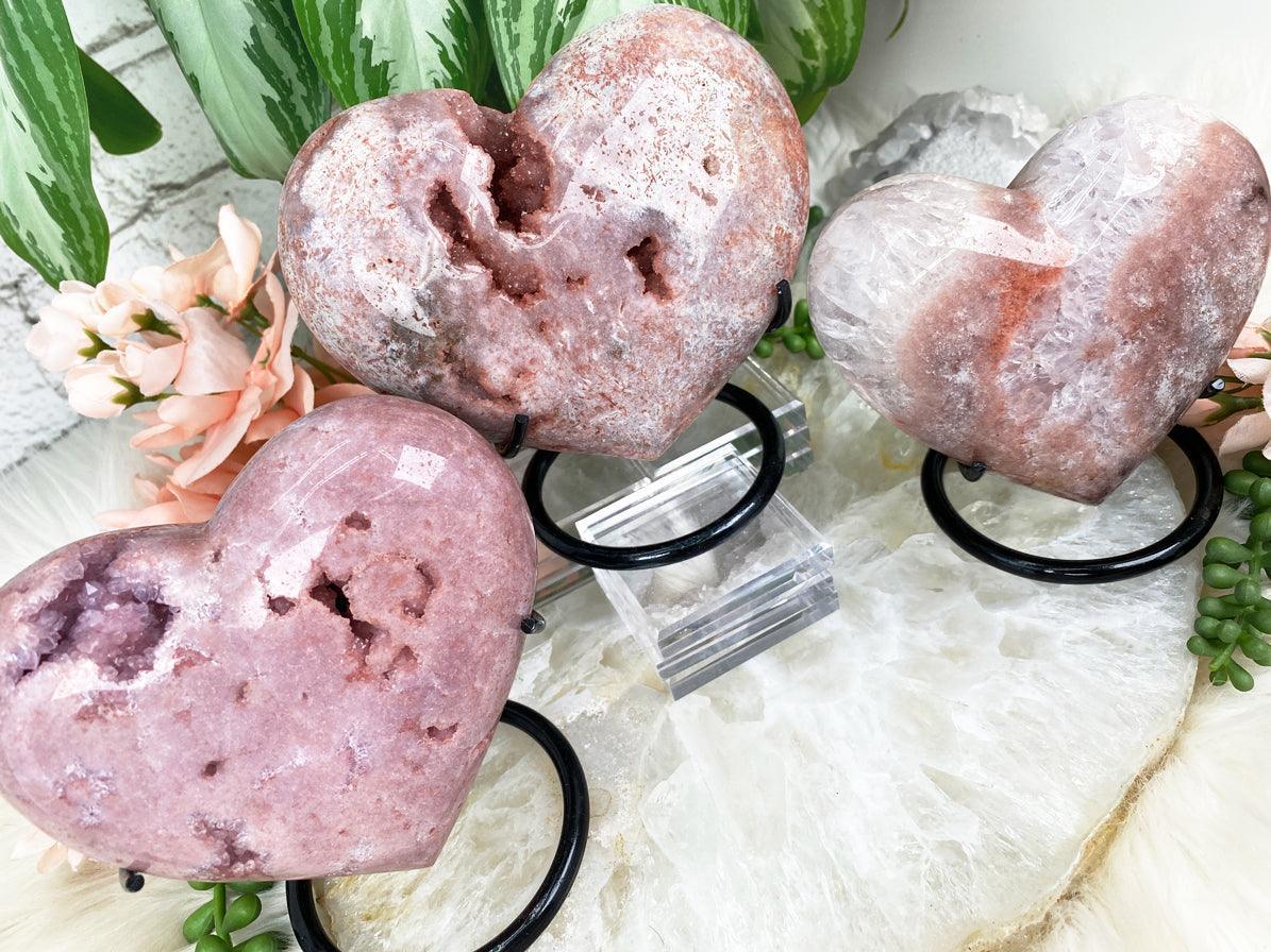    Pink-Amethyst-Heart-Crystals-on-Stand