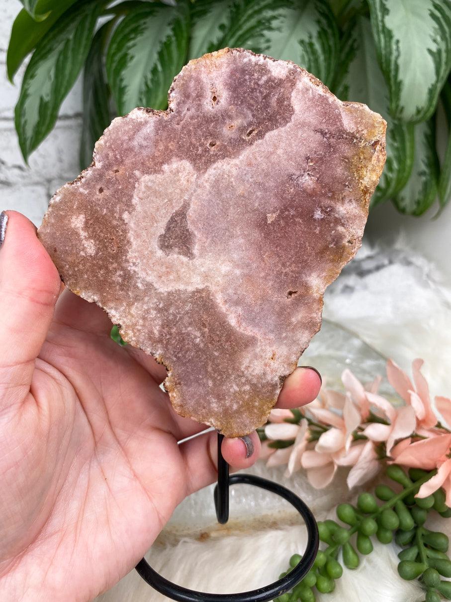 Pink-Amethyst-on-Black-Stand