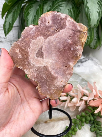 Pink-Amethyst-on-Black-Stand