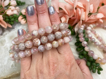 Pink-Flower-Agate-Bracelet
