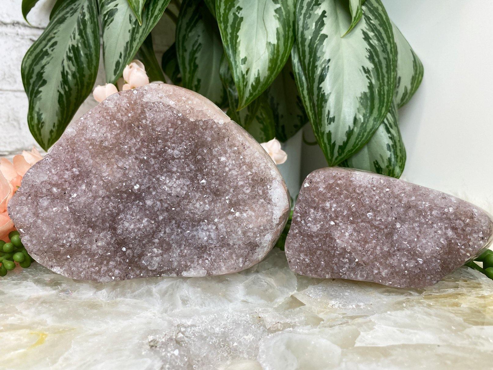 Pink-Quartz-Agate-Crystal-Clusters